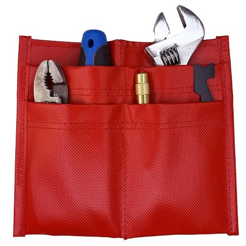 LINE2design Firefighter Tool Pouch 4-Pocket Tool Holder Police Belt - EMS Glove Pouch Fits Inside Turnout-Bunker Pockets - Image 1