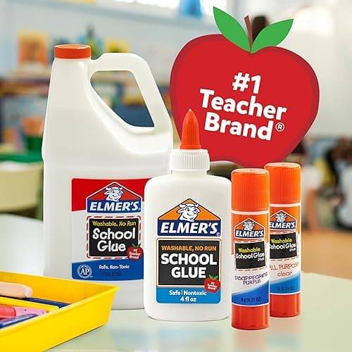 Elmer's Liquid School Glue, Slime & Craft, Safe and Non-Toxic, Washable, White, 4 Ounces Each, Great for Making Slime, 12 Count - Ideal for Classroom, Home, Office, Teacher Supplies thumbnail 4