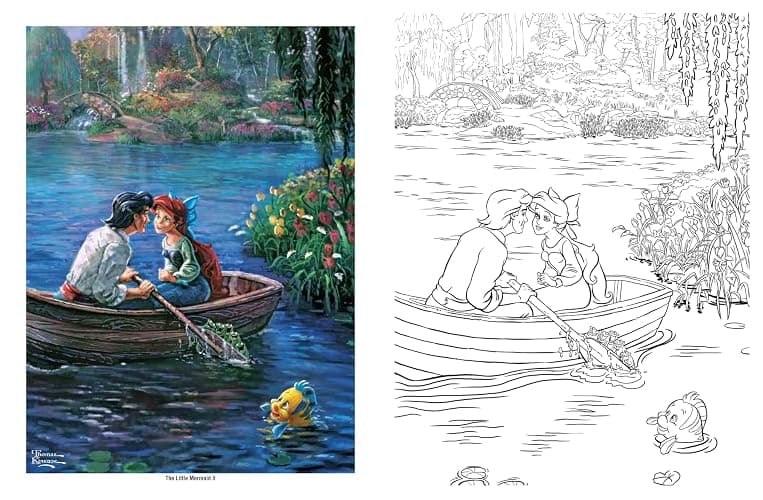 Disney Dreams Collection Thomas Kinkade Studios Coloring Book thumbnail 5