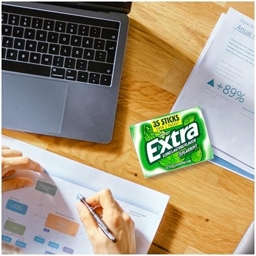 EXTRA Spearmint Sugar Free Chewing Gum, Bulk Gum Packs - 35 Sticks (Pack of 6) thumbnail 8