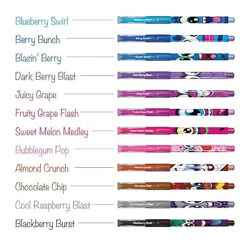 Scentos Scented Gel Pens Set – 24 Pack Neon Colors – Fine Tip Pens for Kids & Adults – Fruity Scents – Fun Art Supplies for Drawing, Coloring, Scrapbooking, Journaling & School thumbnail 8
