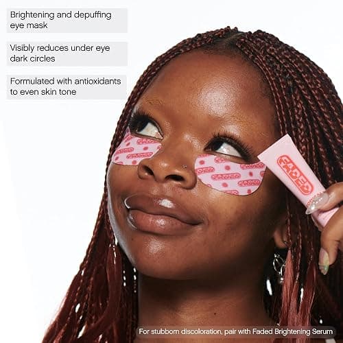 Topicals, Faded Brightening Under Eye Masks, Depuffs & Brightens, Set of 6 | Patches Hydrate & Cool, Reduce Dark Circles & Fine Lines, Kojic Acid, Caffeine, Niacinamide thumbnail 2