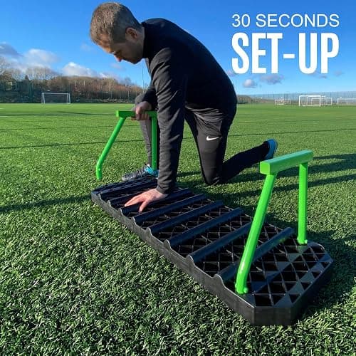 QUICKPLAY Replay Station Soccer Rebound Board - Portable Dual Surface Rebounder with Adjustable Angle - Soccer Training Equipment for Control, Passing Practice thumbnail 5