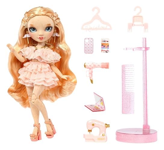 Rainbow High Victoria- Light Pink Fashion Doll and Freckles from Head to Toe. Fashionable Outfit & 10+ Colorful Play Accessories. Great Gift for Kids 4-12 Years Old and Collectors. thumbnail 4