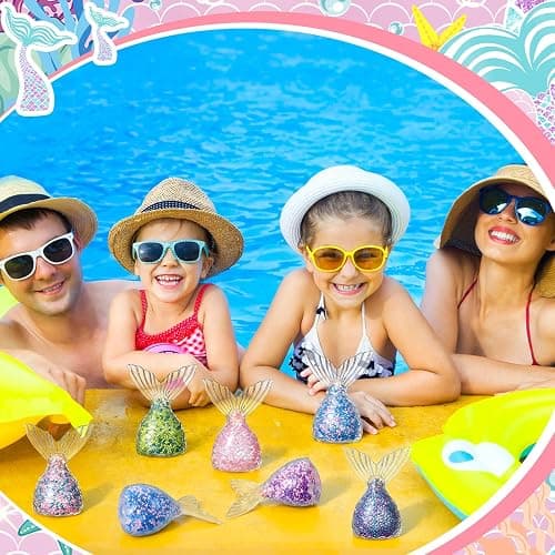 JolliLudo 24 Pcs Mermaid Party Favors Stress Relief Balls Bulk Squeeze Ball Set for Mermaid Birthday Party Favors Under the Sea Decoration Supplies thumbnail 4