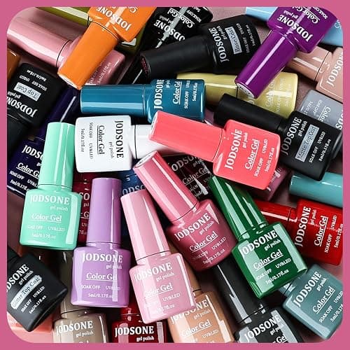 JODSONE 36 PCS Gel Nail Polish Set-32 Colors Gel Nail Polish Set Same Color Same Bottle No Wipe Base Top Matte Glitter Coat Professional Choice Salon Gifts thumbnail 3