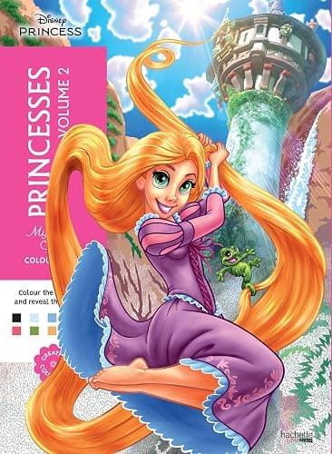 Mystery Colouring - Princesses Vol. 2: Reveal iconic Disney characters with colour by number - Image 1