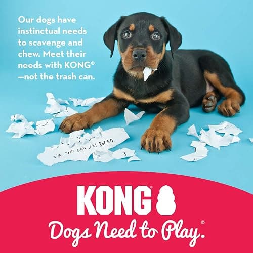 KONG Classic Stuffable Dog Toy - Fetch & Chew Toy for Dogs - Treat-Filling Capabilities & Erratic Bounce for Extended Play Time - Durable Natural Rubber Material - for Medium Dogs thumbnail 7