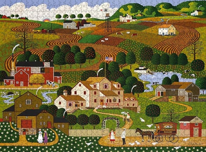Buffalo Games - Charles Wysocki - Old Homestead - 1000 Piece Puzzle - Challenging Puzzle Perfect for Game Nights - Finished Size is 26.75 x 19.75 thumbnail 2
