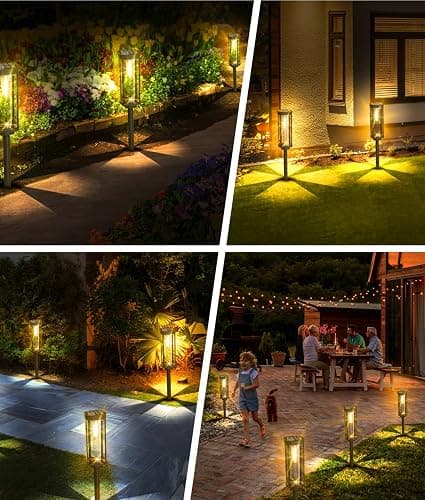 COXSENI Solar Pathway Lights Outdoor 8 Pack, Bright Solar Path Lights Outside Waterproof, Sidewalk Lights Solar Powered Landscape Light for Walkway Driveway Lawn Patio Yard Garden thumbnail 8