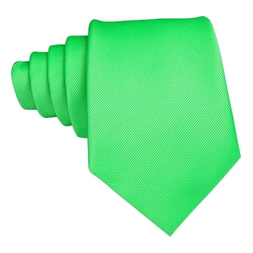 Barry.Wang Plain Men Silk Ties Extra Long Stian Necktie for Wedding Business Handkerchief Cufflinks Set Solid Colors thumbnail 5