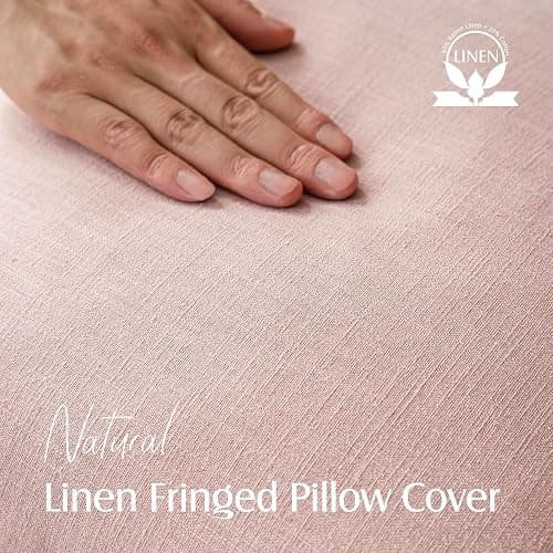  Linen Fringe  Throw Pillow thumbnail 3
