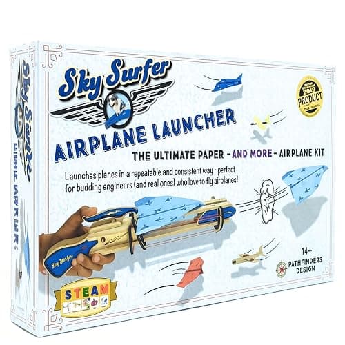 Pathfinders STEM kit- Paper Airplane Launcher | Paper Airplane Kit | Science kit for Kids, Teens and Adults | Stem Toys | Engineering kit - Learning Resource - Image 1