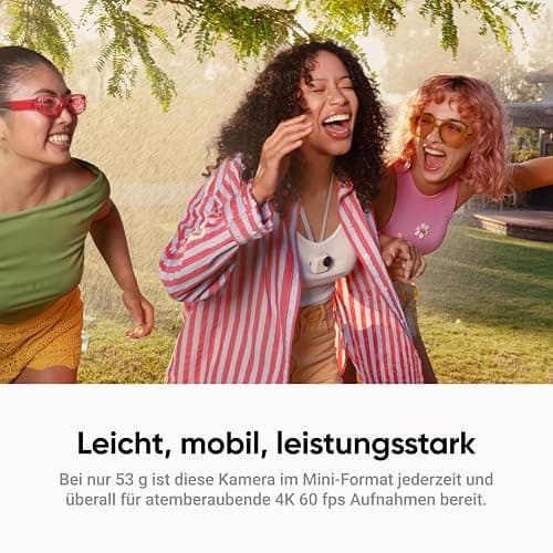 Insta360 GO Ultra Creator-Bundle Polarweiß - freihändige 4K Mini-Cam, leicht & mobil, top bei wenig Licht, überall anbringbar, FlowState-Stabilisierung, 200 Min Akku, 10 m wasserdicht, Lauf-Cam thumbnail 3