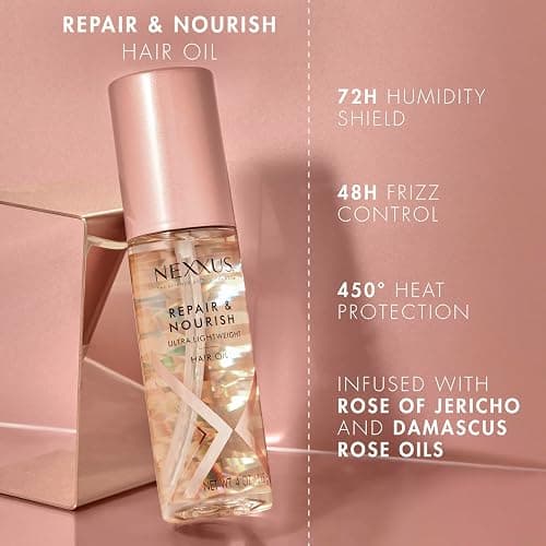 Nexxus Ultra Lightweight Hair Oil Repair & Nourish for Intense Nourishment with StyleProtect Technology & Rose of Jericho Oil 3.3 oz thumbnail 3