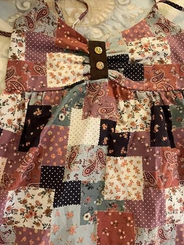 Coquette Cutecore Floral Spaghetti Strap Tank Top Boho Ruched Neck Babydoll Sleeveless Shirts Tees Summer Mini Dress thumbnail 4