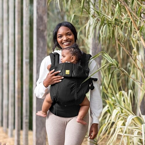 LÍLLÉbaby Complete All Seasons Ergonomic 6-in-1 Baby Carrier Infant to Toddler with Lumbar Support (7-45 Pounds), 360 Degree Baby Wearing & Multi-Position, Inward & Outward Facing (Black) thumbnail 7