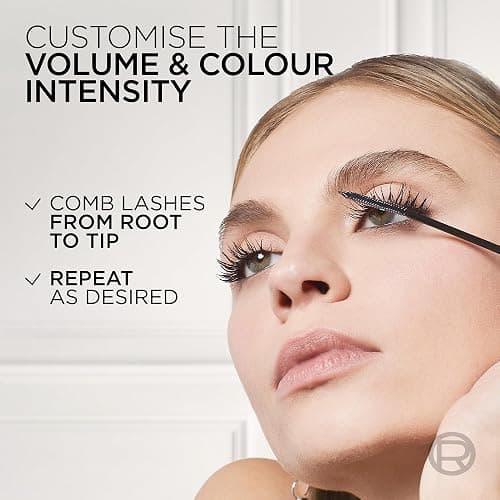 L'Oréal Paris Mascara, Telescopic Original Waterproof Mascara to Achieve Dramatic Lash Length, Smudge-Proof, Long-Wearing Formula for All-Day Wear, Black thumbnail 6