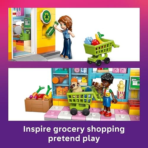 LEGO Friends Heartlake City Convenience Store Building Toy for Girls & Boys - Pretend Play Set for Kids, Ages 5+ - W/Autumn & Zac Minidolls, 1 Toy Dog, & Accessories - Gift Idea for Birthdays - 42680 thumbnail 4