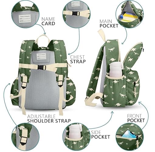 Corduroy Kids Backpack for Boys 6-10: Boys Girls Backpacks for Elementary Kindergarten 15” H Fit Folder thumbnail 5