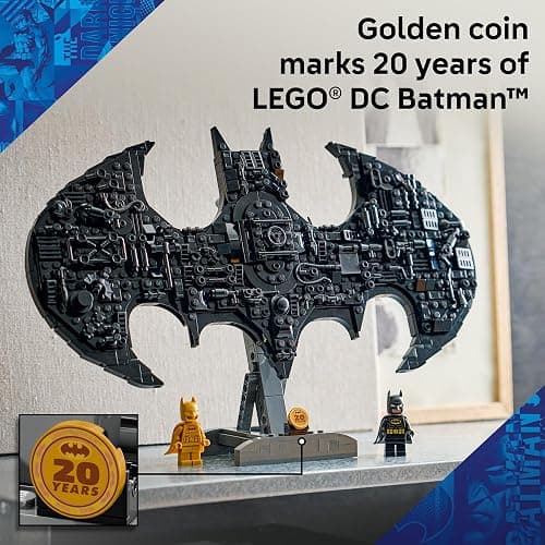 LEGO DC Batman: Batman Logo 76330 | Building Toys for Boys & Girls, Ages 12+, Collectible Batman Display, Bedroom or Book Shelf Decor, 678 Pieces, Gift for Fans thumbnail 5