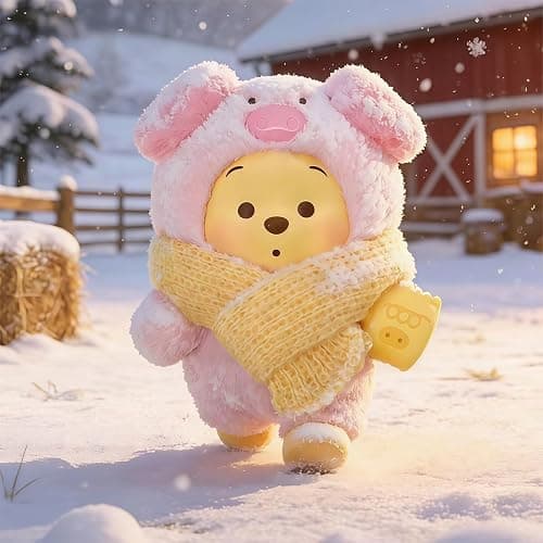 MINISO Disney Winnie The Pooh Farm Animal Series Blind Box Desktop Ornament/Hanging Ornament Winnie The Pooh Easter Gift(Random one) thumbnail 7
