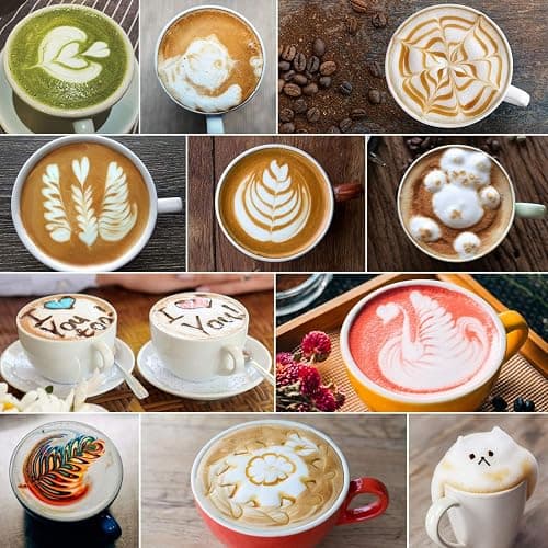 Milk Frothing Pitcher, 8.5oz/12oz/20oz/32oz/50oz/66oz Milk Frother Cup Stainless Steel, Espresso Accessories, Milk Steaming Pitchers Coffee Cappuccino Latte Art Barista Milk Jug Cup with Art Pen,12oz thumbnail 7