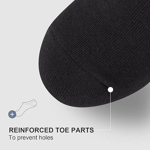 wernies No Show Socks Men, Low Cut Ankle Short Casual Cotton Socks with Non Slip Grips 6-10/11-13 thumbnail 6
