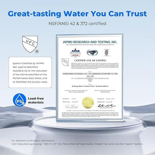 Waterdrop Water Filter for Sink Faucet, NSF Certified Water Purifier, 320 Gallon Tap Water Filter for Kitchen Sink, Reduces Chlorine, Lead-Free Material, Faucet Mount Water Filtration System, 1 Filter - Plastic - Basic Faucet with 1 Filter thumbnail 4