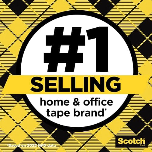Scotch Double-Sided Tape, 1/2 in x 250 in (12.7 mm x 6.35 m), 3 Pack thumbnail 3