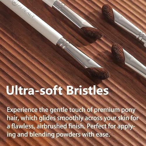 Albeaut Eyeshadow Brush, Angled Nose Contour Brow Bone Highlight Makeup Brush (190 angled shader) thumbnail 5