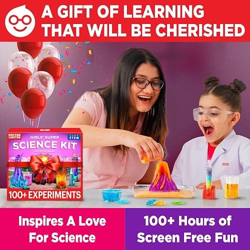 Doctor Jupiter Girls' Super Science Kit for Girls Ages 8-9-10-11-12-13-14 | Birthday Gift Ideas for Girls 8+ Years Old | STEM Toy with 100+ Experiments & Geyser Tube | Learning & Educational Kits - Girls' Super Science Kit: 8+ thumbnail 7