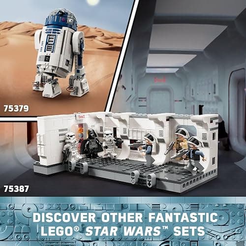 LEGO Star Wars: A New Hope Boarding The Tantive IV Fantasy Toy, Collectible Star Wars Toy with Exclusive 25th Anniversary Minifigure Clone Trooper Fives, Gift Idea for Kids Ages 8 and Up, 75387 thumbnail 6
