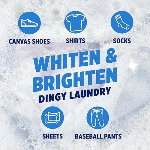 OxiClean White Revive Whitener & Stain Remover Liquid Additive, Water-Activated Oxygen Bleach for Laundry, 45 fl oz thumbnail 4
