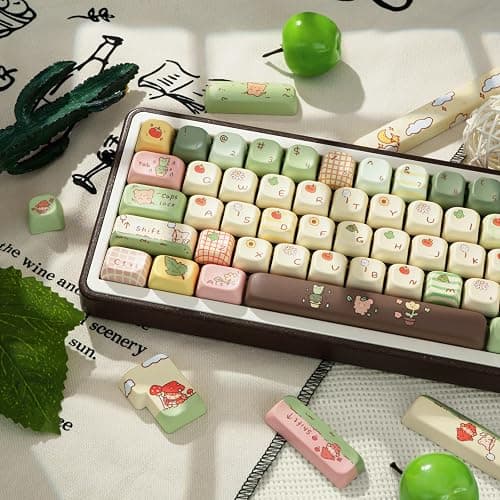COOMICKEY Cute Keycaps, Thick PBT Keycap FOA Profile, 149 Keys Keyboard Keycaps, Dye-Sublimation Keycap Set Compatible with 60% 75% 96% 100% Cherry Gateron MX Switches Mechanical Gaming Keyboard thumbnail 4