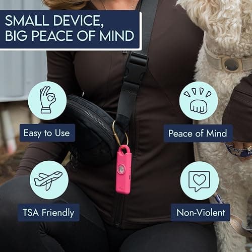 She’s Birdie–The Original Personal Safety Alarm for Women by Women–Loud Siren, Strobe Light and Key Chain in a Variety of Colors (Metallic Rose Pink) thumbnail 6