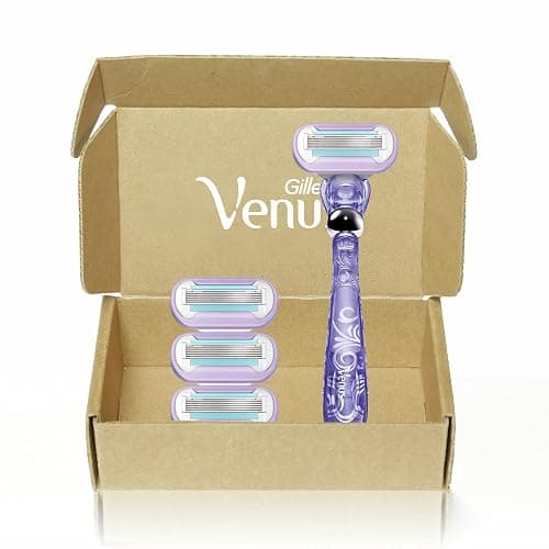 Gillette Razor for Women, Venus Razors Extra Smooth Contour, 5-Blade Cartridges, 1 Handle + 4 Refills + Pivoting Head + Shower Holder thumbnail 17