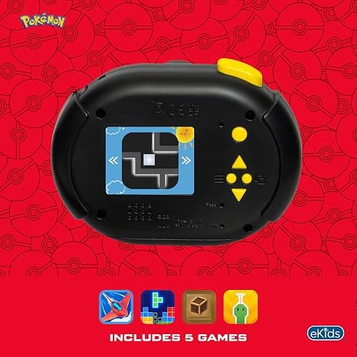 ekids Pokemon Kids Camera with SD Card, Digital Camera for Kids with Video Recording and Built-in Digital Stickers, Great Stocking Stuffers for Kids thumbnail 4