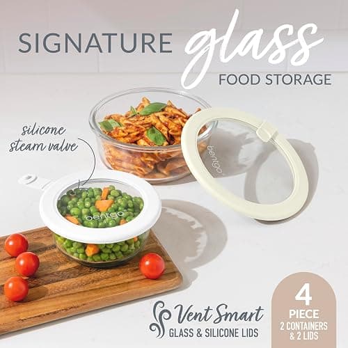 Bentgo Signature Leak-Proof Glass Food Storage - 4-Piece Set thumbnail 2