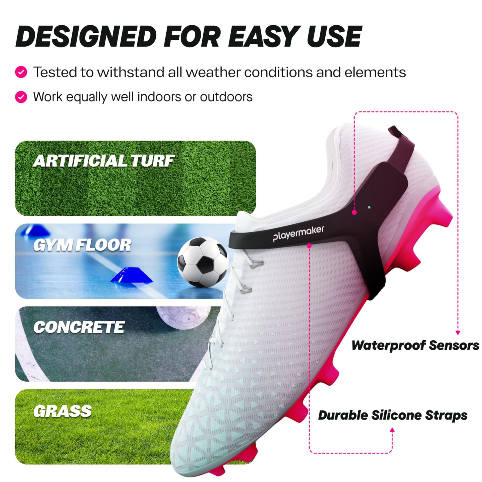 Playermaker 2.0 Smart Soccer Tracker for Cleats, 25+ Technical & Physical Soccer Training Metrics, 12 Month Access to Playermaker Technology App, Next-Level Precision Beyond GPS Trackers, Medium thumbnail 7