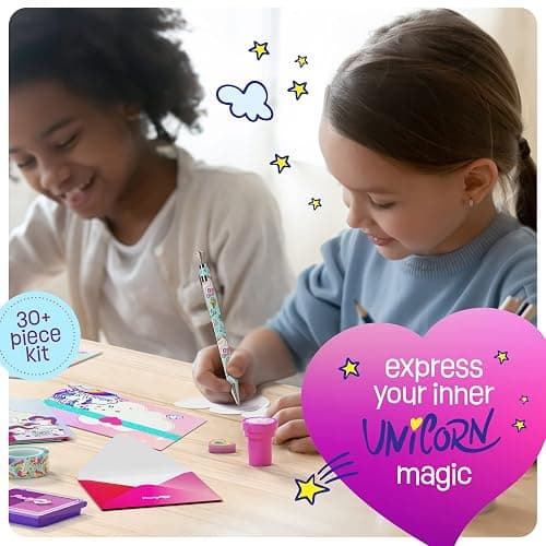 Pretty Me Unicorn Stationery Set for Kids - Birthday Gifts for Girls Ages 6, 7, 8, 9, 10 to 12 Year Old Age - Stationary Letter Writing Art Kit - Best Girl Birthday Gift - Preteen Craft Toys, Presents thumbnail 6