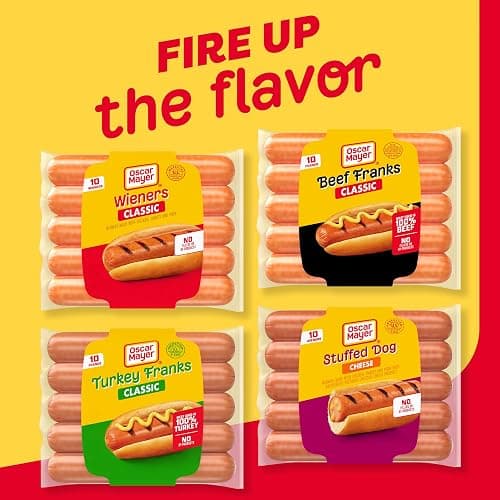 Oscar Mayer Hot Dogs, 10 ct Pack, Classic Weiners thumbnail 8