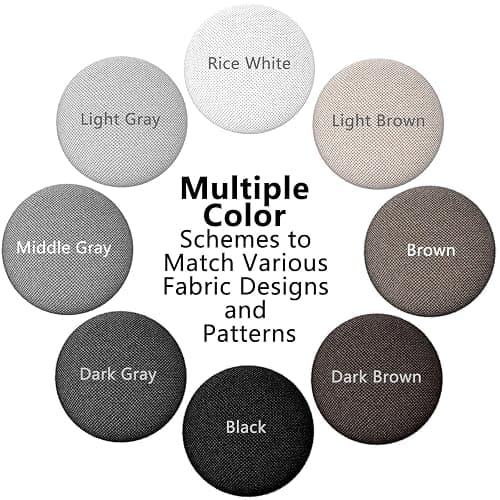 12 Colors Fabric Covered Button Twist Pins Dust Ruffle Pins- for Sofa，Upholstery，Armchair Caddies, Armrest Covers,Bed Skirts, Slipcovers, Headliners (Light Brown, 24) thumbnail 4