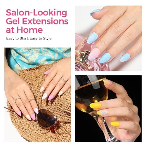 Glamonade Nail Extension Starter Kit: Short Almond 504Pcs Gel Tips Set thumbnail 8