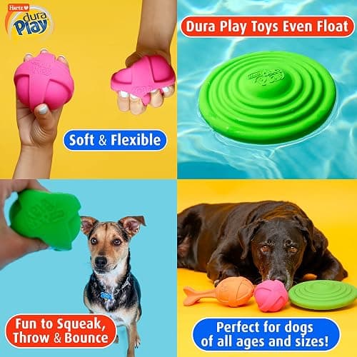 Hartz DuraPlay Bacon Scented Dog Toys, Large (Color May Vary) (Pack of 2) thumbnail 6