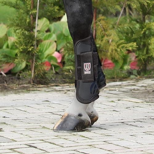 Harrison Howard Horse Tendon Boots Open Front/Fetlock Boot for Horse Protective Boots for Jumping, Trail Riding Set of 4 thumbnail 3