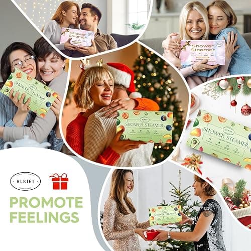 BLRIET Shower Steamers Aromatherapy Stocking Stuffers Christmas Gifts for Women 8 PCS, Shower Bombs Gifts for Mom with Lavender Fruit Natural Essential Oils, Self Care Gifts for Women & Lover thumbnail 6
