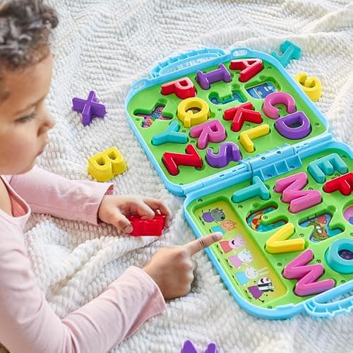 Peppa Pig Peppa’s Alphabet Case, ABC Learning Toys, Puzzle Preschool Games for Classroom, Back to School Gifts for Kids, Ages 3+ thumbnail 6