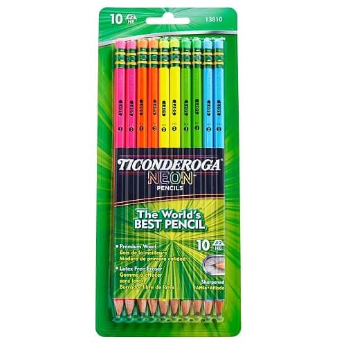 Dixon® Neon Colored Pencils, Assorted, Pack of 10 thumbnail 3