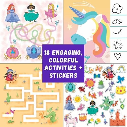 Totebook Kids Travel Educational Activity Book with Washable Markers - Car and Airplane Activities, Learning Toys for Toddlers- Reusable Stickers for Ages 4, 5, 6 (Jungle & 2 Extra Books) thumbnail 7